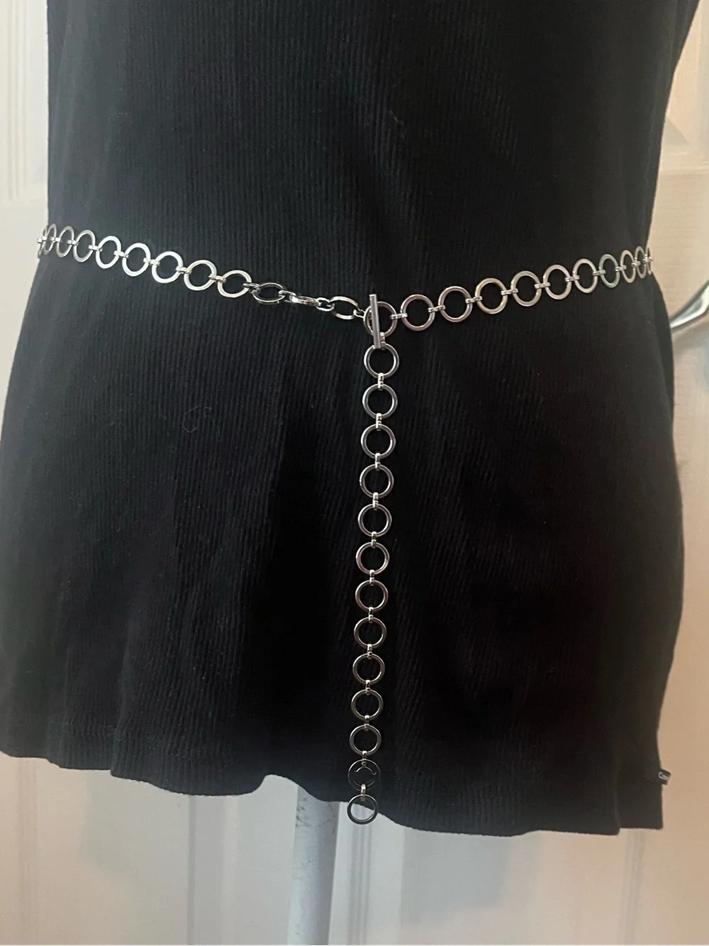 Small Silver Chain Belt. 36”